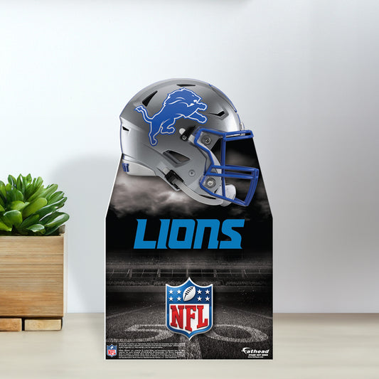 Detroit Lions:  Helmet  Mini   Cardstock Cutout  - Officially Licensed NFL    Stand Out