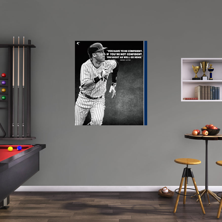 Derek Jeter - Inspirational - Peel & Stick Poster - Official MLB - New York Yankees - Reusable Vinyl Wall Decal #2