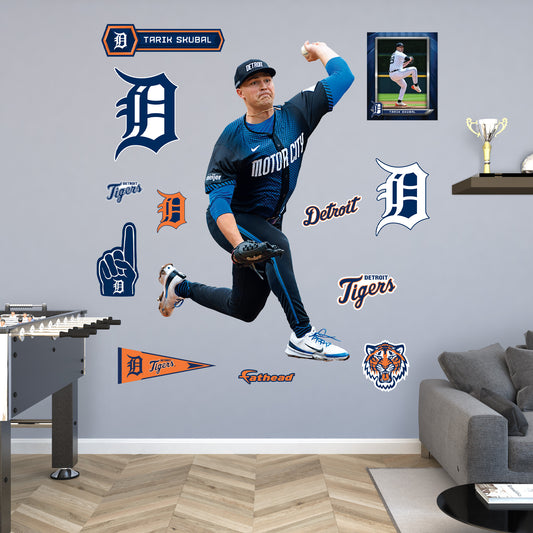 Detroit Tigers: Tarik Skubal City Connect        - Officially Licensed MLB Removable     Adhesive Decal