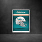 Miami Dolphins - Helmet Series - Peel & Stick Poster - Official NFL - Reusable Vinyl Wall Decal