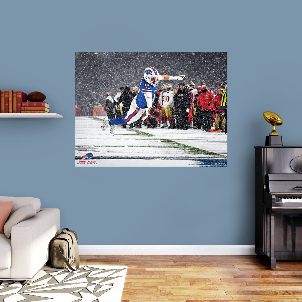 Diving Touchdown Background Josh Allen - Diving Touchdown - Peel & Stick Poster - Official NFL - B ...