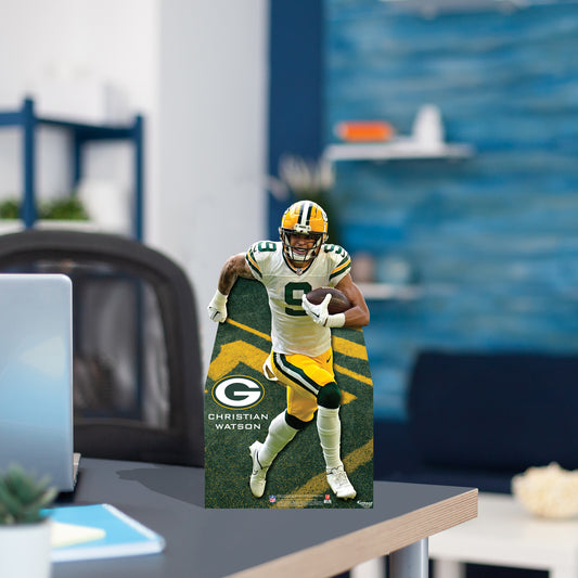 Green Bay Packers: Christian Watson   Mini   Cardstock Cutout  - Officially Licensed NFL    Stand Out
