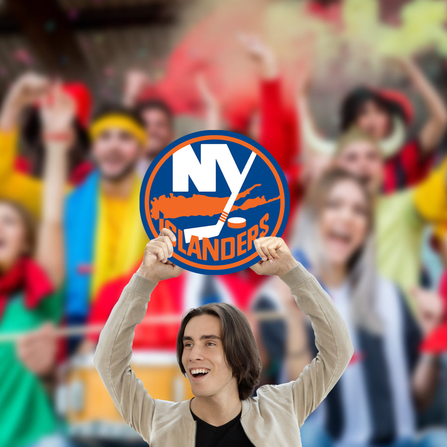 Logo - Big Head - Official NHL - New York Islanders - Foam Core Cutout