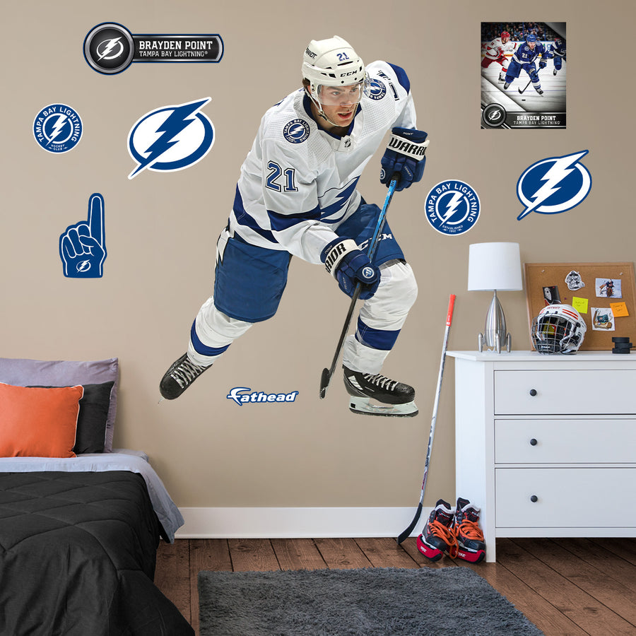 Brayden Point - RealBig Collection - Official NHL - Tampa Bay Lightning - Reusable Vinyl Wall Decals #2
