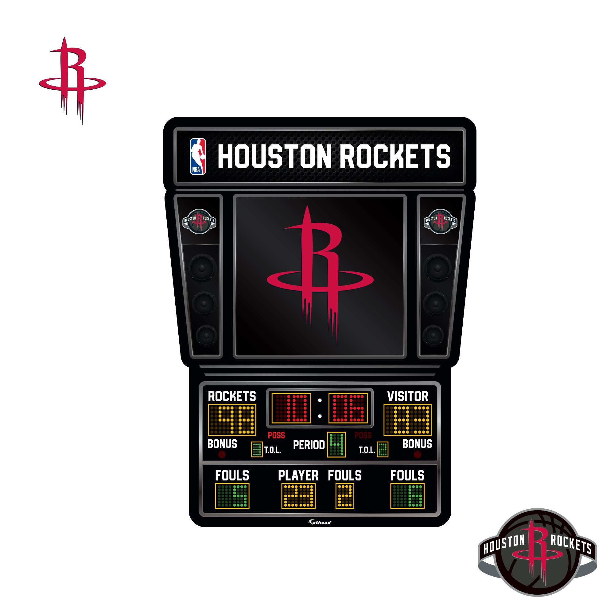 Houston Rockets New Scoreboard Houston Rockets - RealBig Scoreboard Collection - Official NBA - Reusa ...