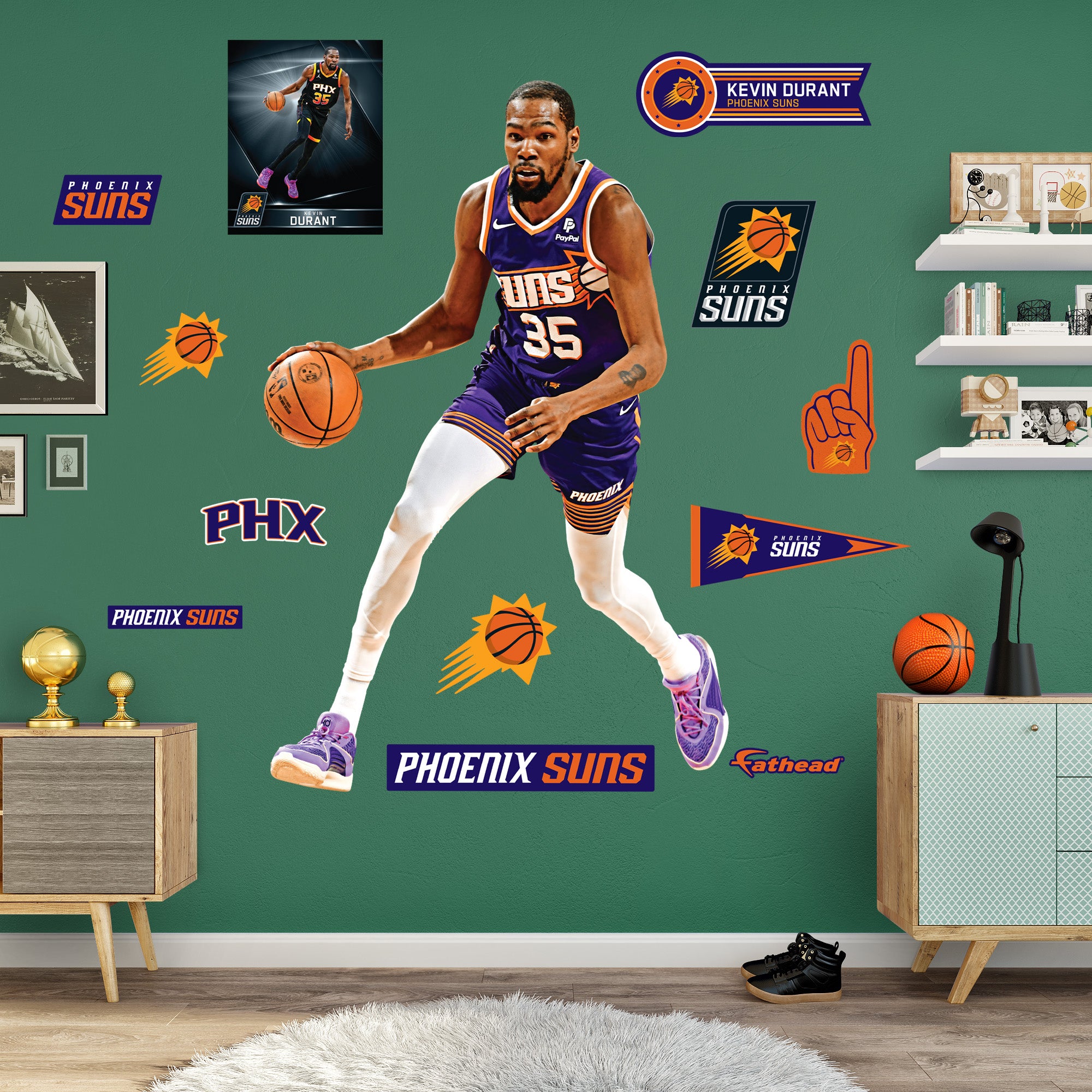 Deals Steve Nash Fathead NBA Wall Stickers Life Size 48x76