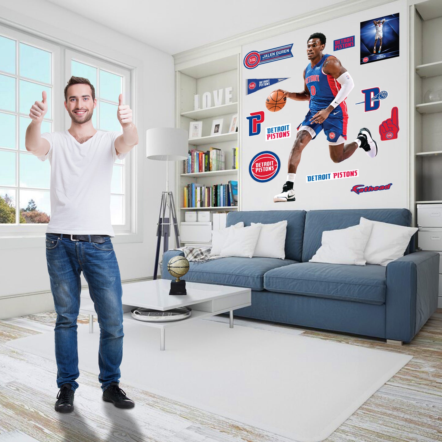 Life-Size Athlete +11 Decals  (49"W x 78"H) 