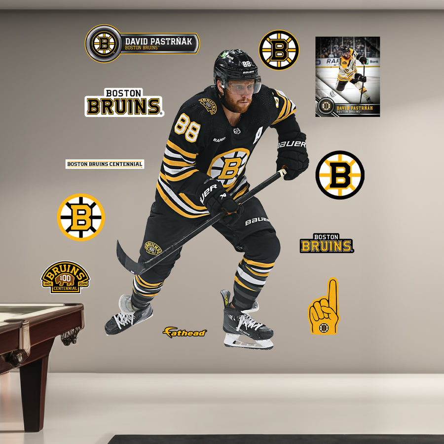 David Pastrňák - RealBig Collection - Official NHL - Boston Bruins - Reusable Vinyl Wall Decals #3