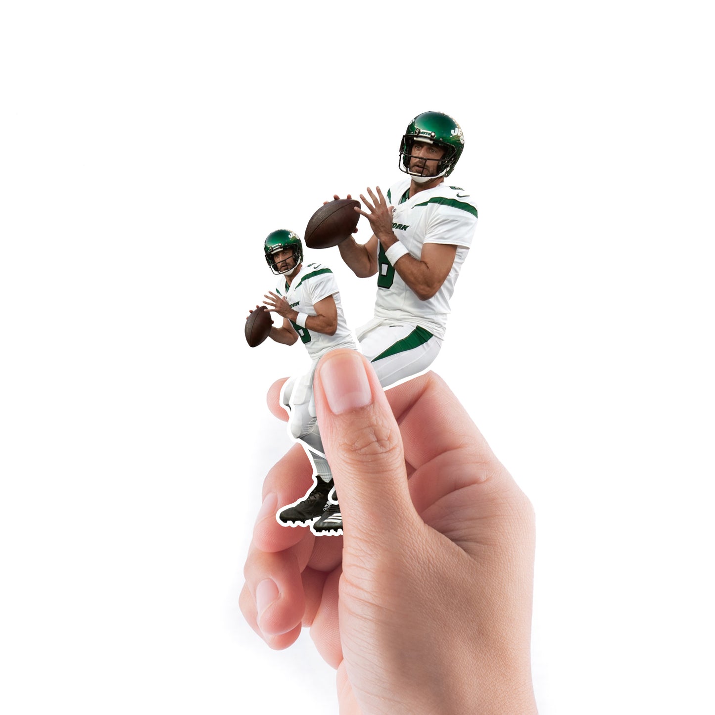 New York Jets: Aaron Rodgers Minis        - Officially Licensed NFL Removable     Adhesive Decal