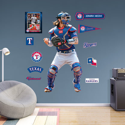 Texas Rangers: Jonah Heim 2023        - Officially Licensed MLB Removable     Adhesive Decal