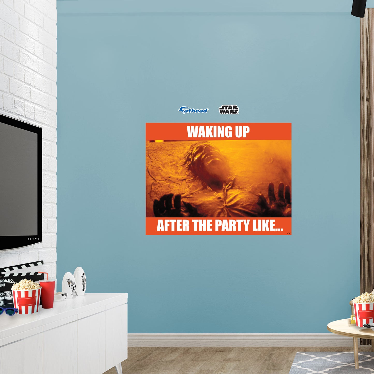 Party meme Poster        - Officially Licensed Star Wars Removable     Adhesive Decal