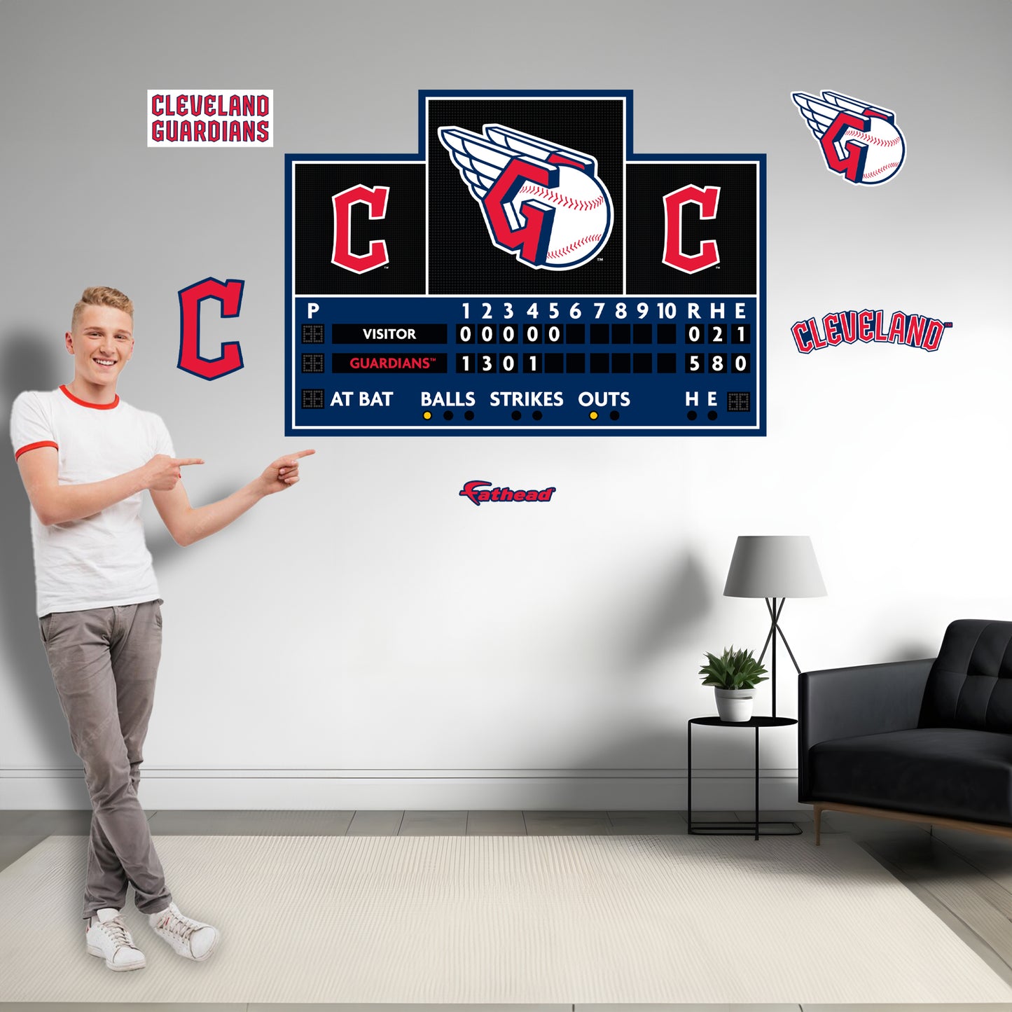 Life-Size Icon +5 Decals  (69"W x 50"H) 