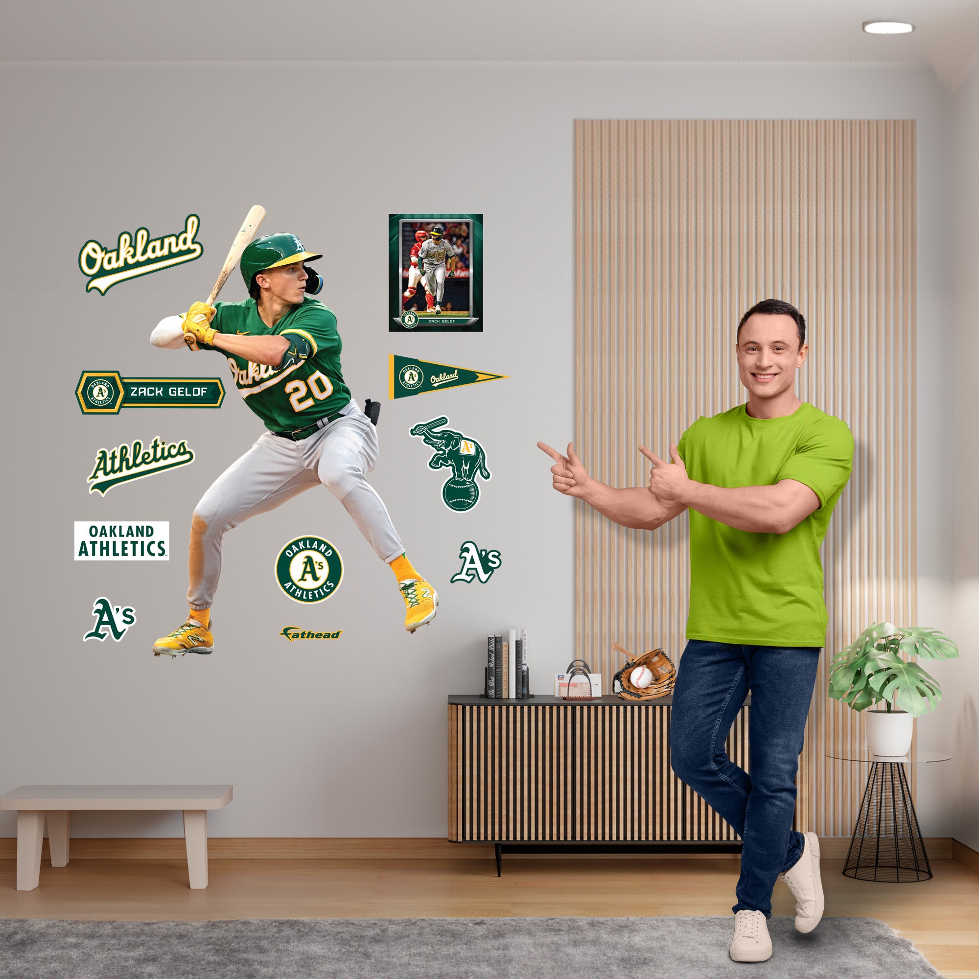 LARGE 3' x popular 3' Oakland Athletics A's Logo Baseball Wall Decal