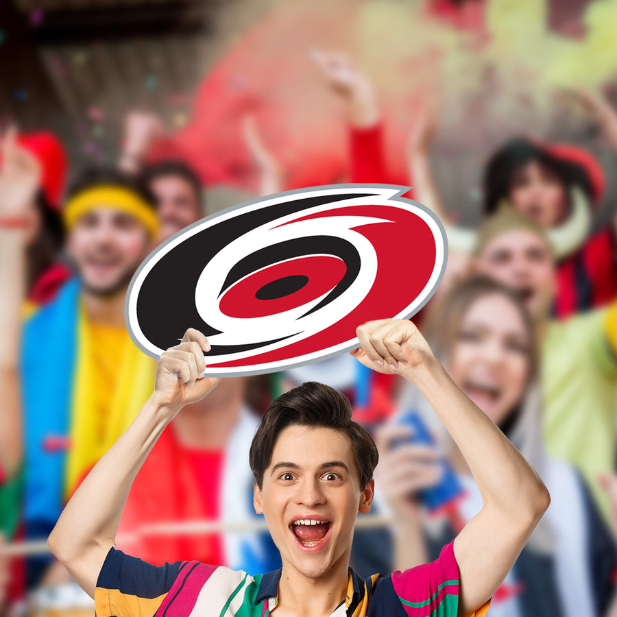 Logo - Big Head - Official NHL - Carolina Hurricanes - Foam Core Cutout