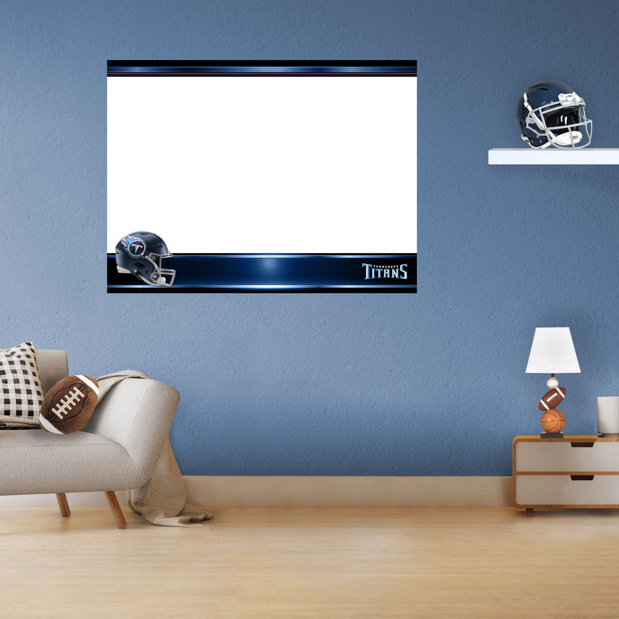 Tennessee Titans - Helmet - Dry Erase Whiteboard - Official NFL - Reusable Vinyl Wall Decal