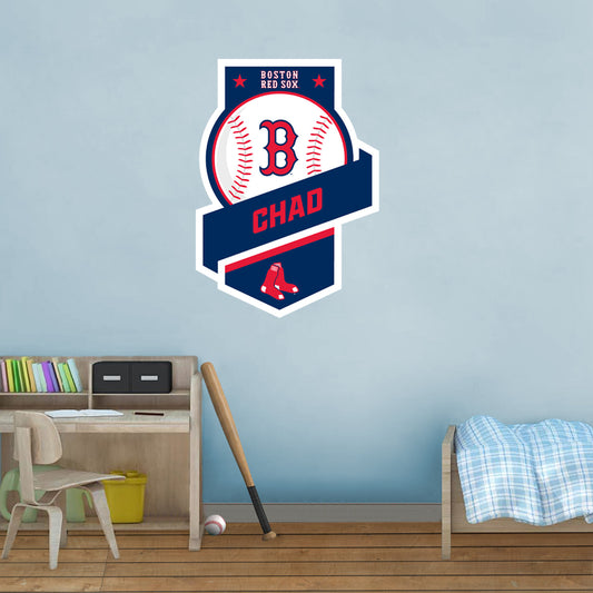 Boston Red Sox:  2023 Banner Personalized Name        - Officially Licensed MLB Removable     Adhesive Decal