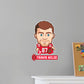 Kansas City Chiefs: Travis Kelce  Emoji        - Officially Licensed NFLPA Removable     Adhesive Decal