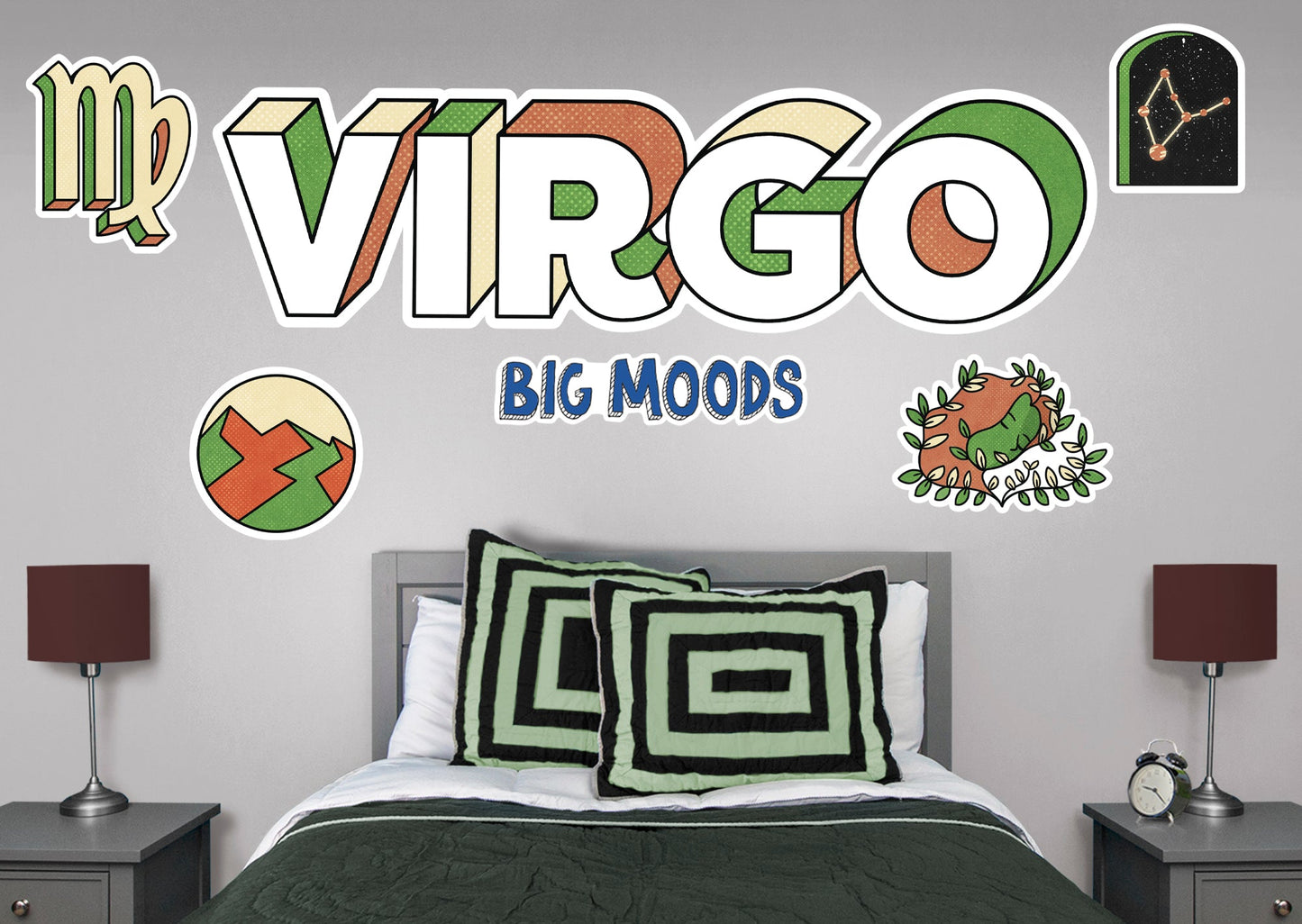 Zodiac: Virgo         - Officially Licensed Big Moods Removable     Adhesive Decal