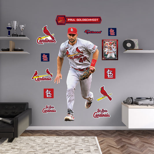 St. Louis Cardinals: Paul Goldschmidt  Fielding        - Officially Licensed MLB Removable     Adhesive Decal