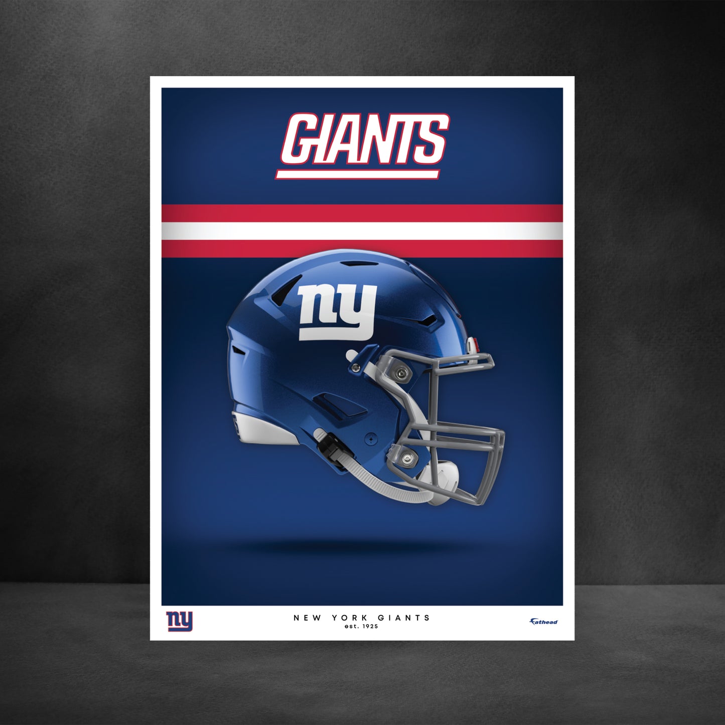 New York Giants - Helmet Series - Peel & Stick Poster - Official NFL - Reusable Vinyl Wall Decal