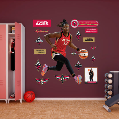 Las Vegas Aces: Chelsea Gray 2023        - Officially Licensed WNBA Removable     Adhesive Decal