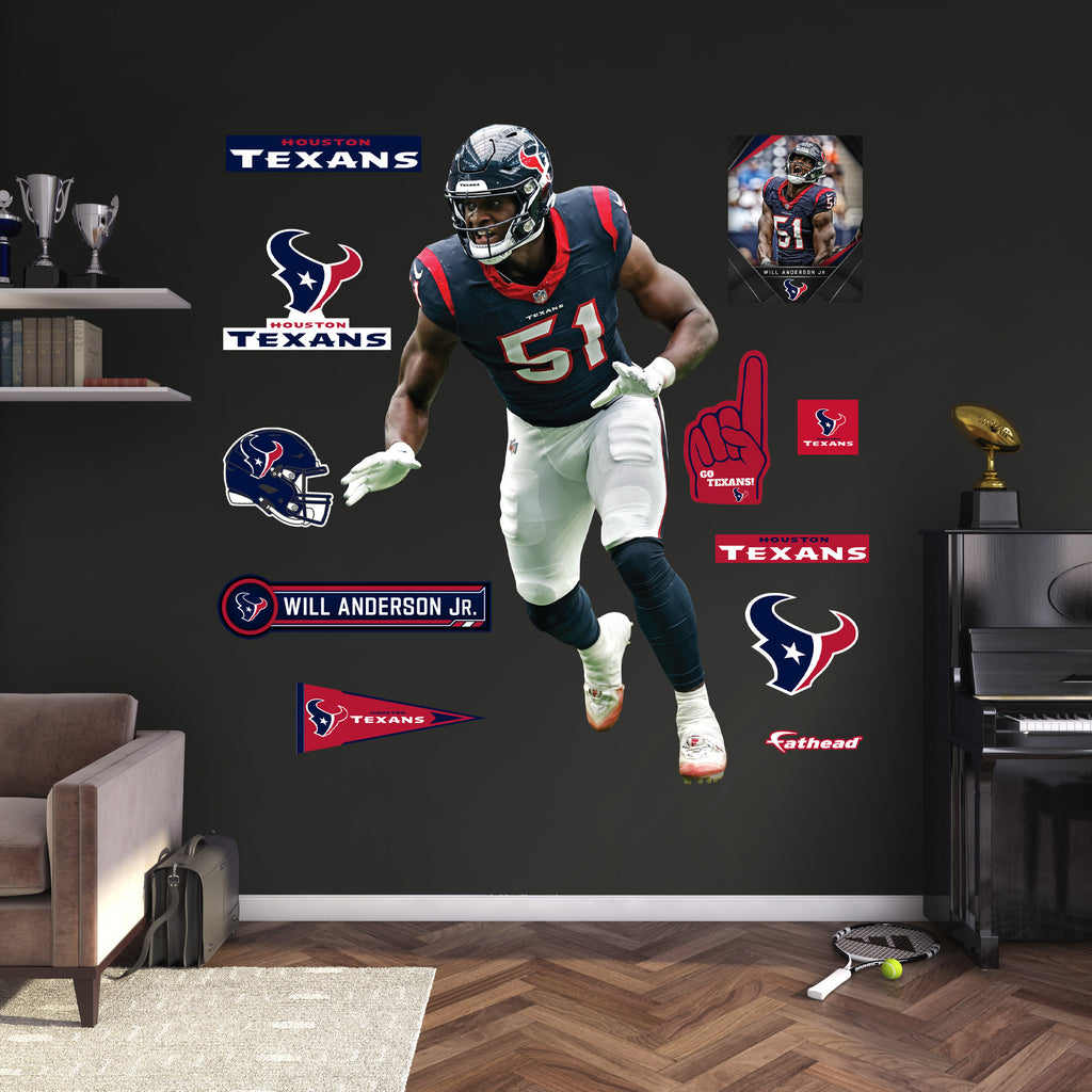 Life-Size Athlete +13 Decals  (45"W x 78"H)