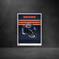 Chicago Bears - Helmet Series - Peel & Stick Poster - Official NFL - Reusable Vinyl Wall Decal