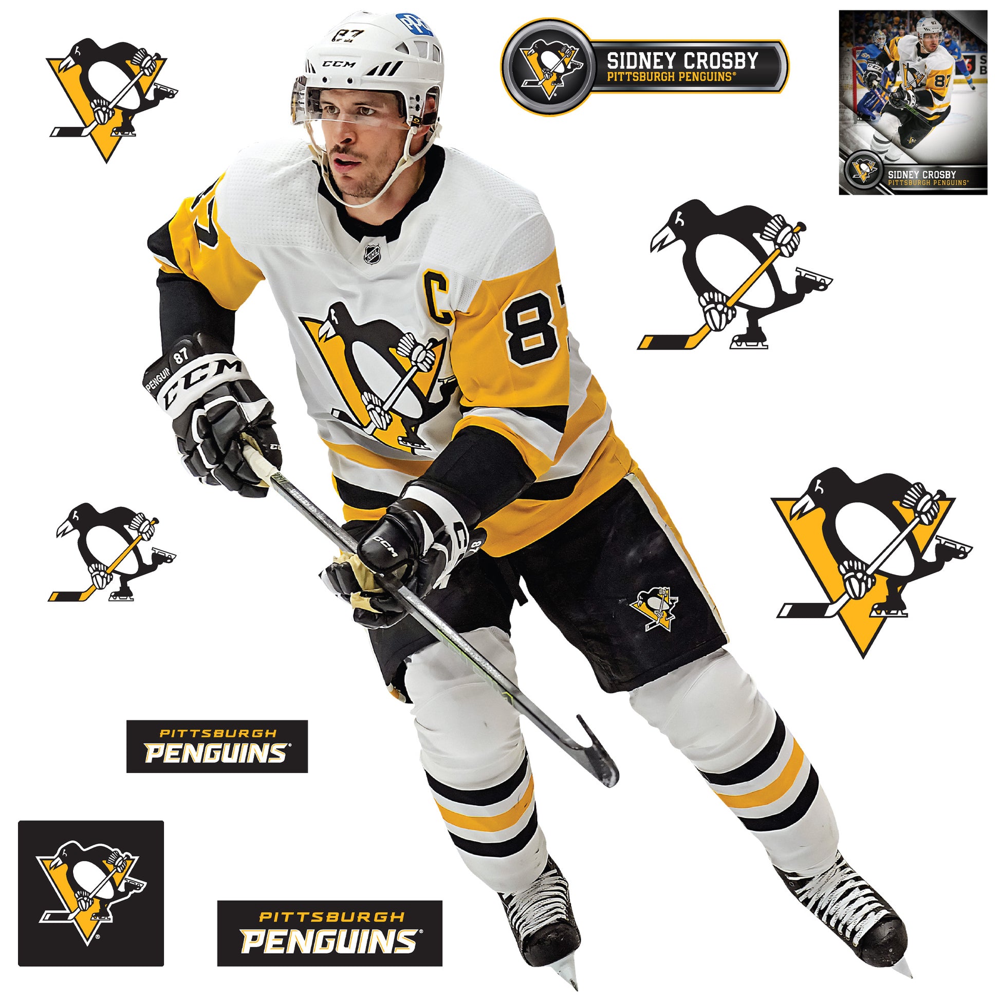 Pittsburgh Penguins: Sidney Crosby 2021 Growth Chart - Officially