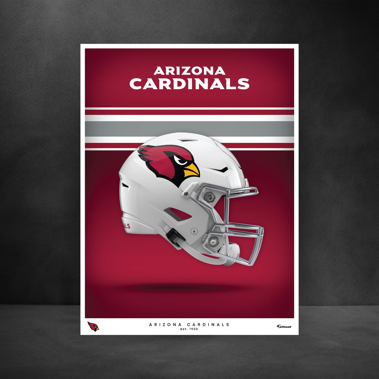 Arizona Cardinals - Helmet Series - Peel & Stick Poster - Official NFL - Reusable Vinyl Wall Decal