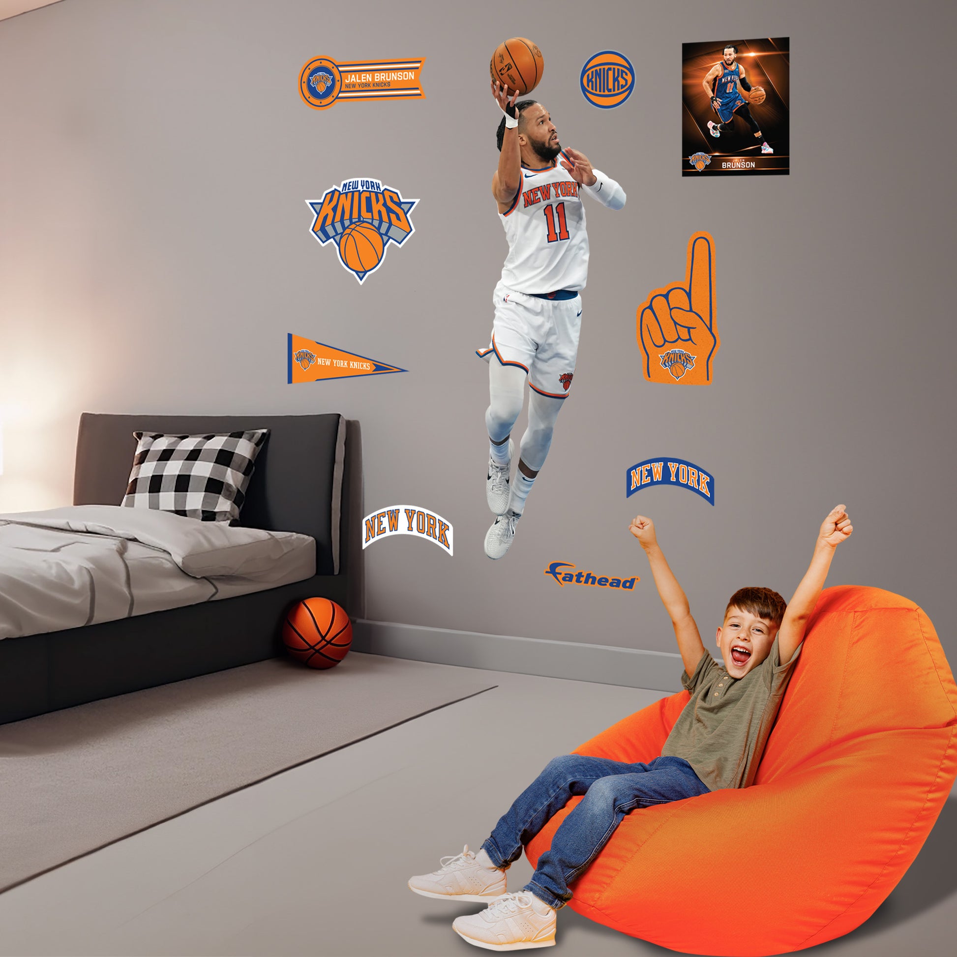 Life-Size Athlete +9 Decals  (27"W x 88"H) 