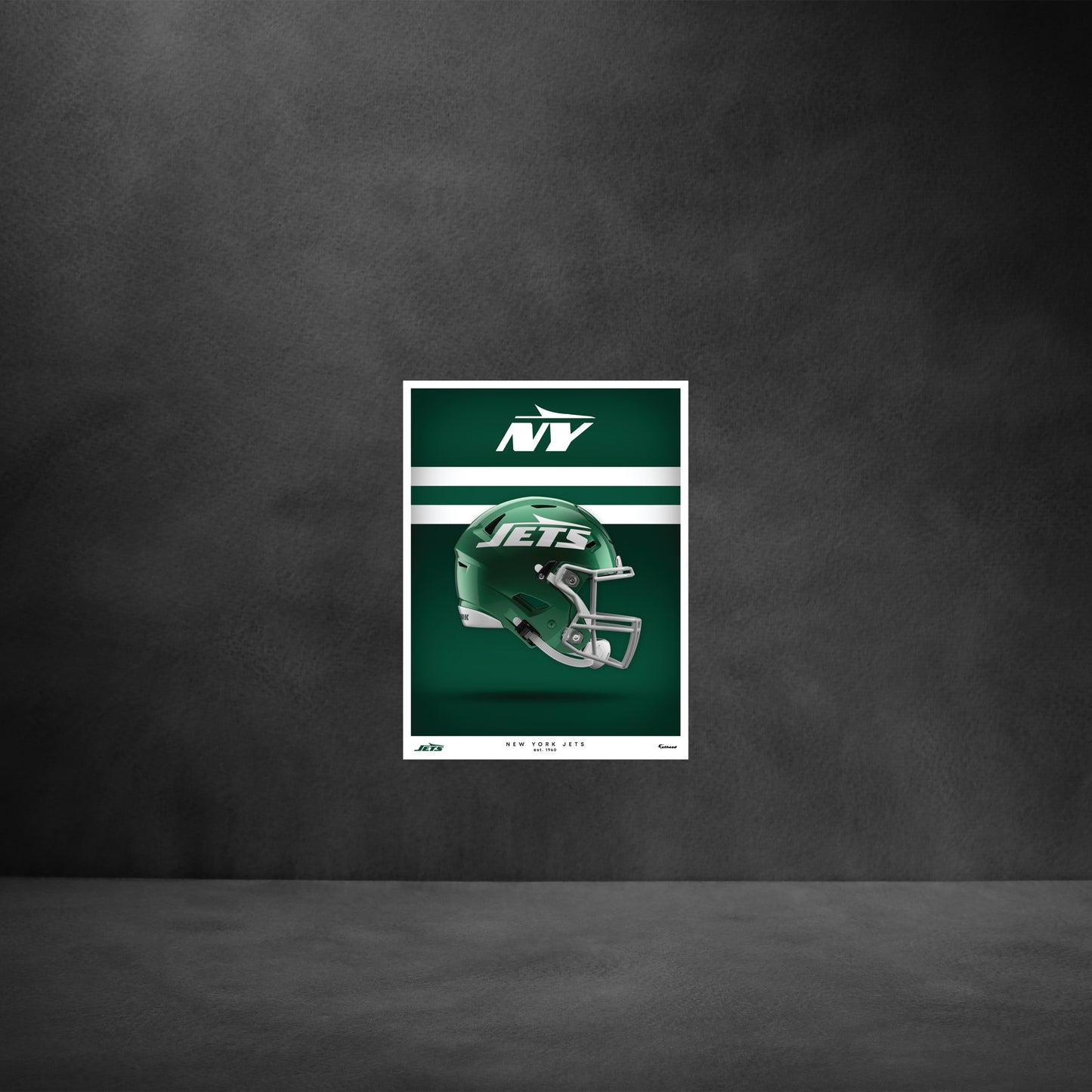 New York Jets - Helmet Series - Peel & Stick Poster - Official NFL - Reusable Vinyl Wall Decal