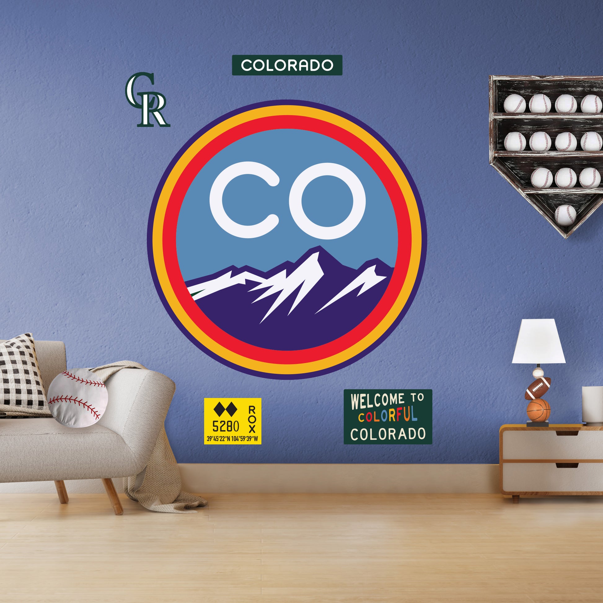 Colorado Rockies City Connect Mountains Premium DieCut Vinyl Decal