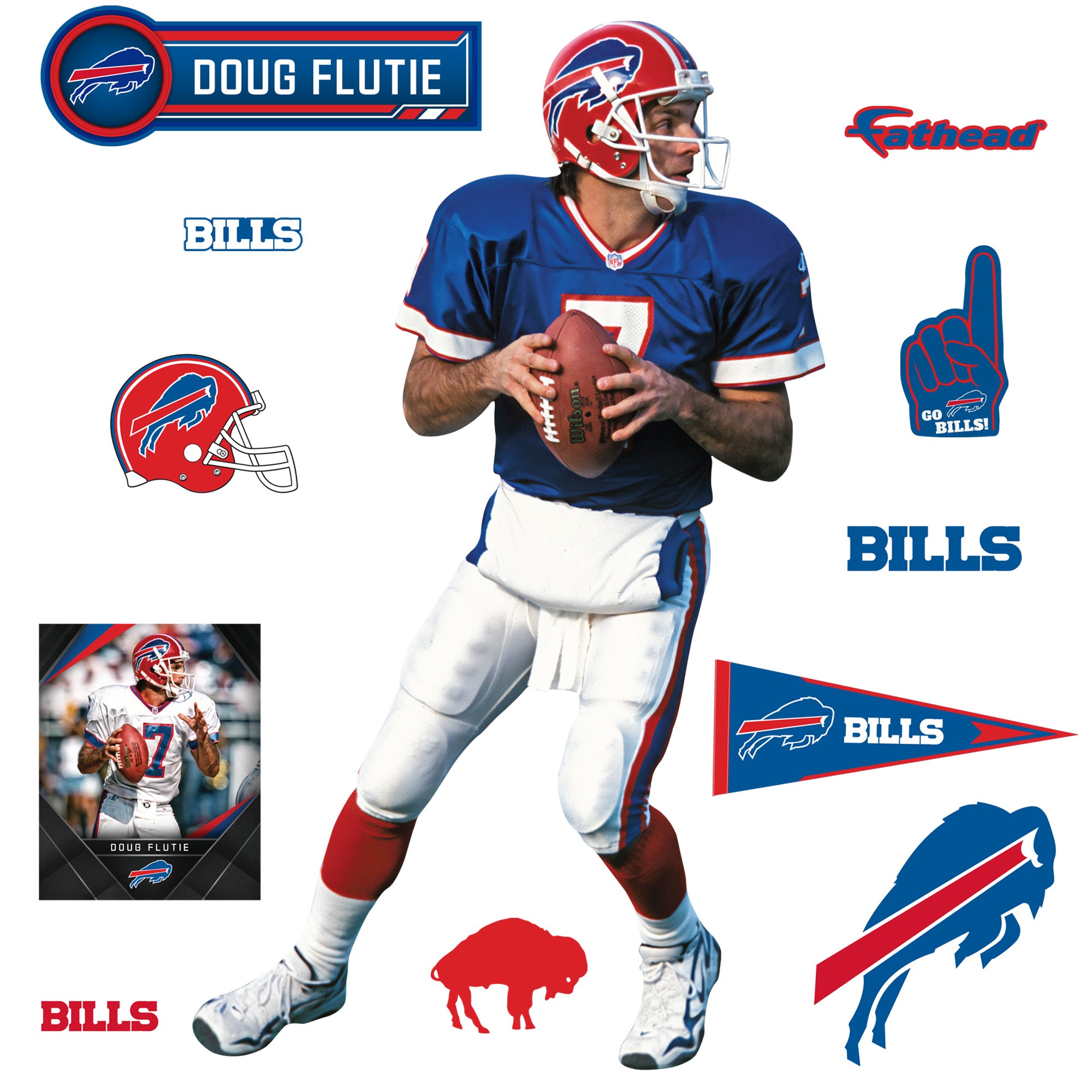 Buffalo Bills: Doug Flutie Legend - Officially Licensed NFL Removable –  Fathead