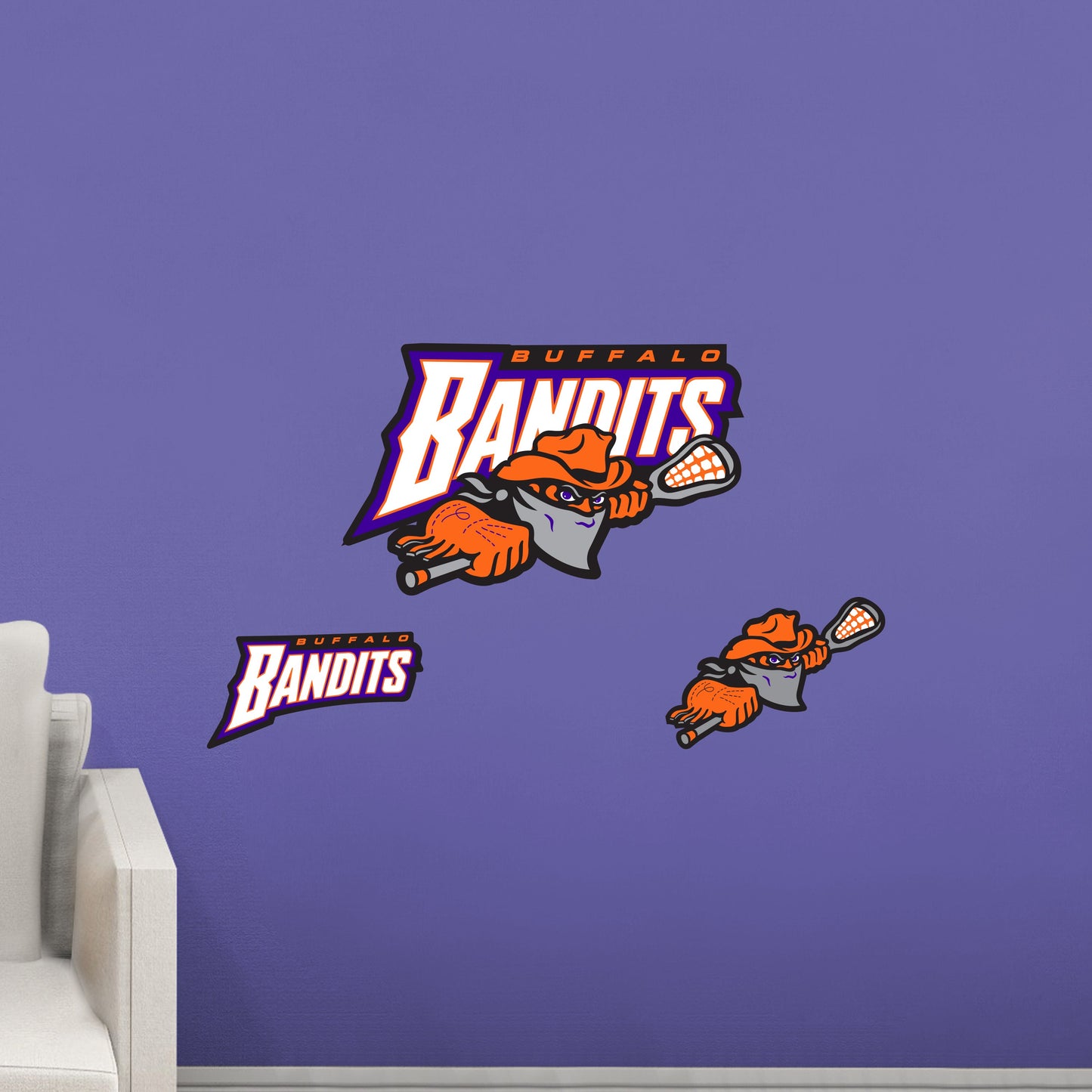 Buffalo Bandits:   Logo        - Officially Licensed NLL Removable     Adhesive Decal