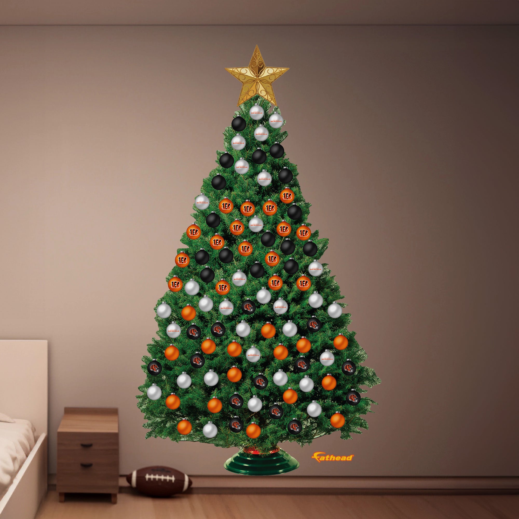 Cincinnati Bengals: Dry Erase Decorate Your Own Christmas Tree - Offic ...