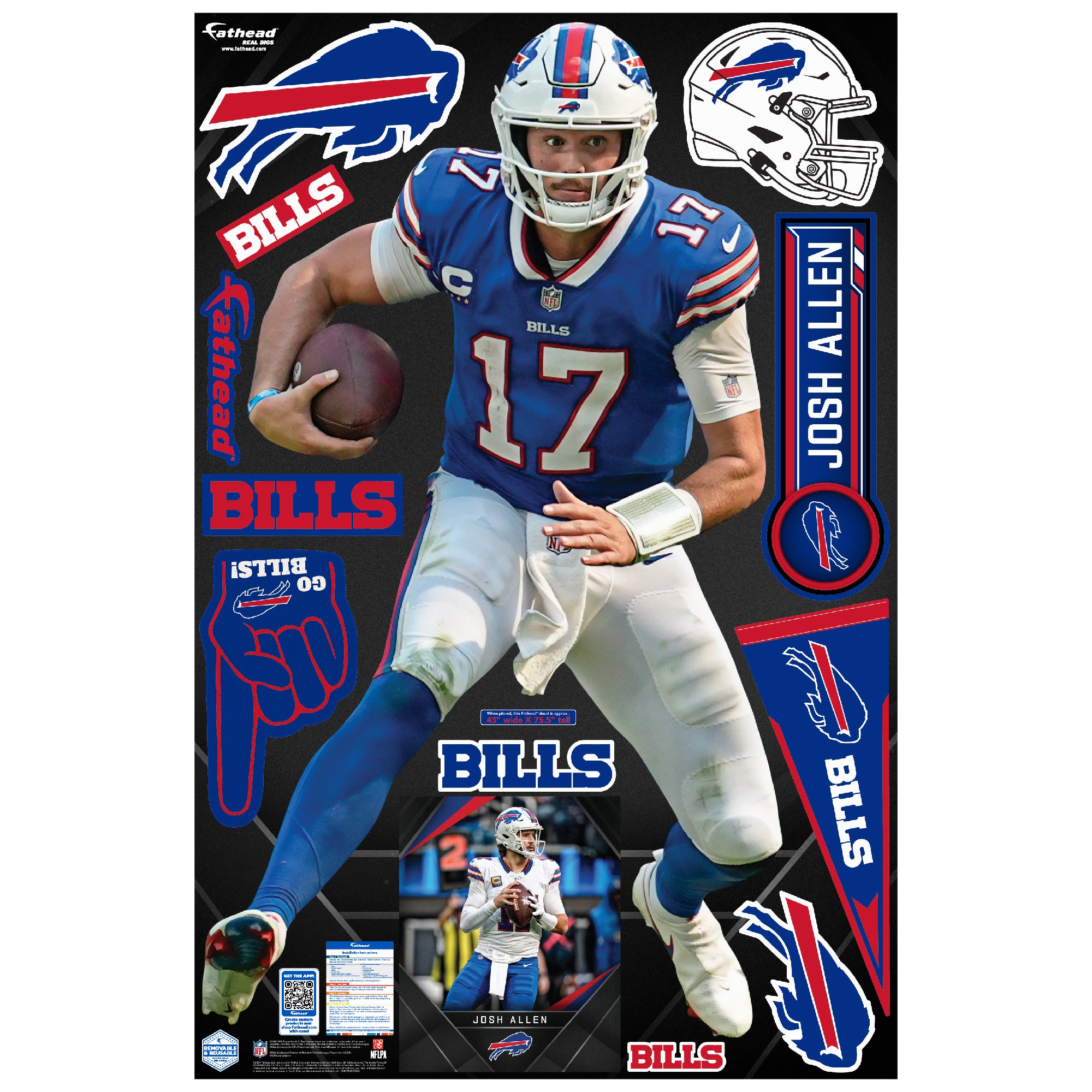 Josh Allen - Realbig Juke Collection - Official NFL - Buffalo Bills ...