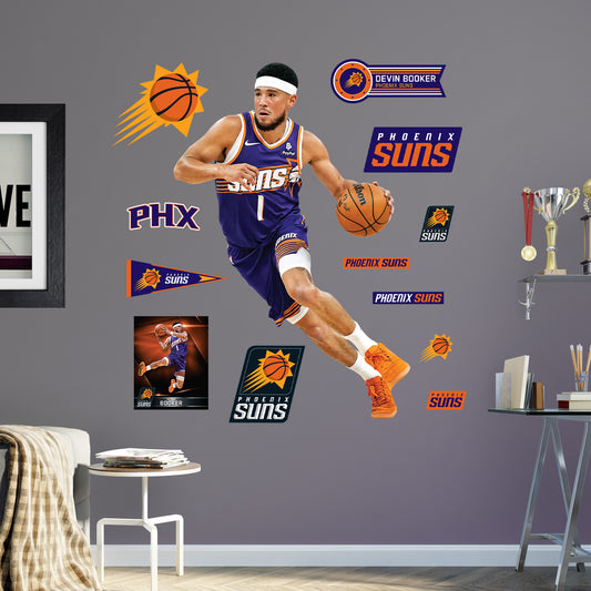 Phoenix Suns: Devin Booker         - Officially Licensed NBA Removable     Adhesive Decal