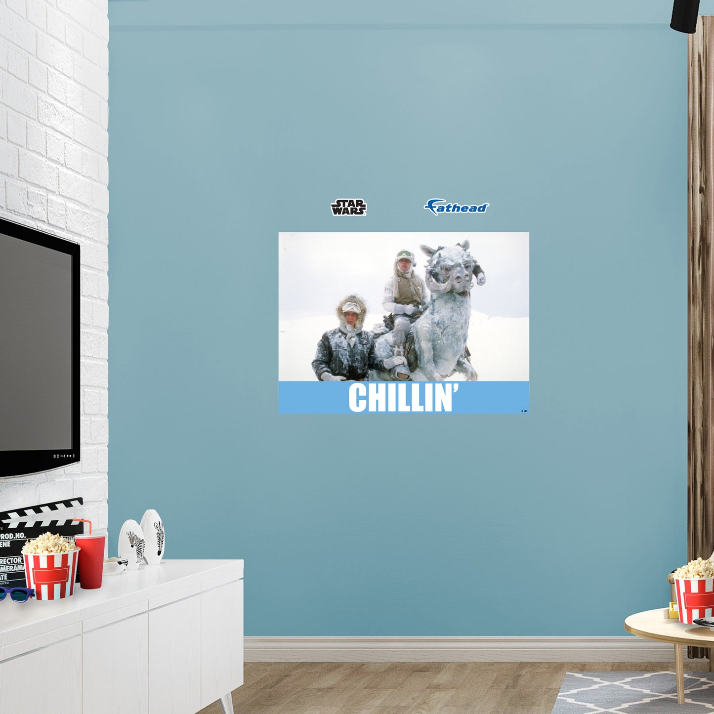 Chillin' meme Poster        - Officially Licensed Star Wars Removable     Adhesive Decal