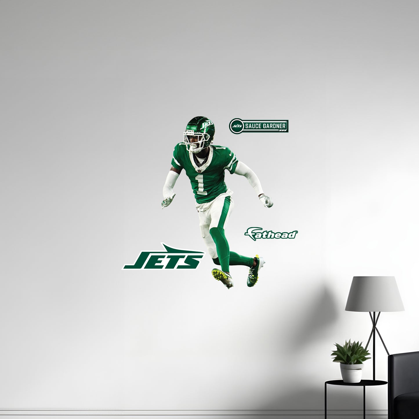 Sauce Gardner - RealBig Collection - Official NFL - New York Jets - Reusable Vinyl Wall Decals #2