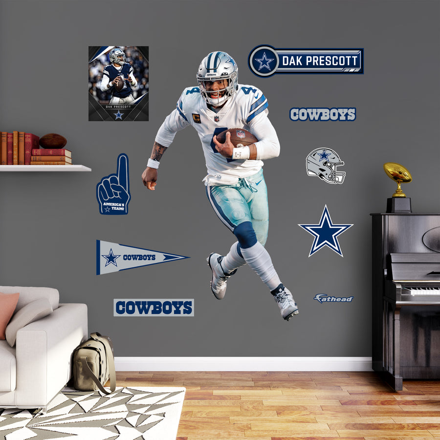 Dak Prescott - RealBig Collection - Official NFL - Dallas Cowboys - Reusable Vinyl Wall Decals #3