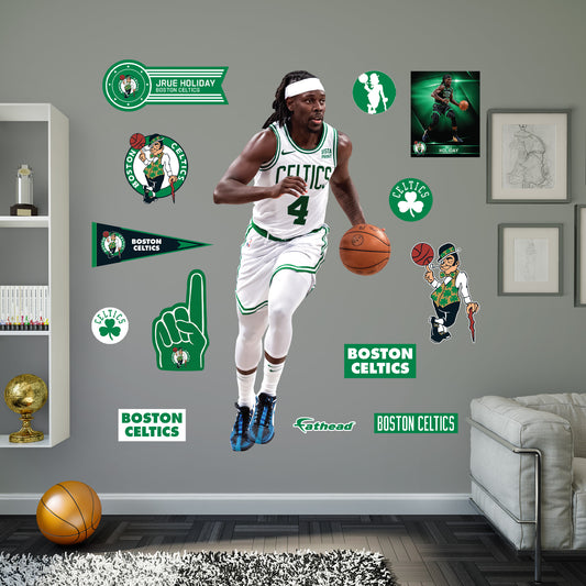 Boston Celtics: Jrue Holiday         - Officially Licensed NBA Removable     Adhesive Decal
