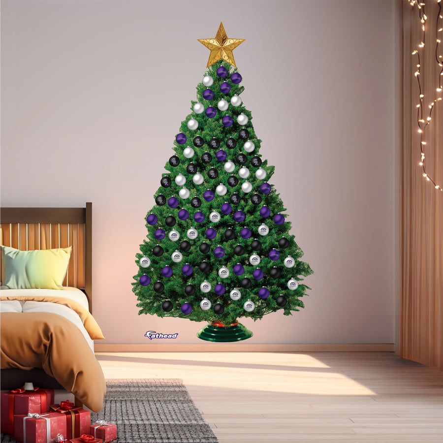 Colorado Rockies - Decorate Your Own Christmas Tree - Official MLB - Reusable Vinyl Wall Decals