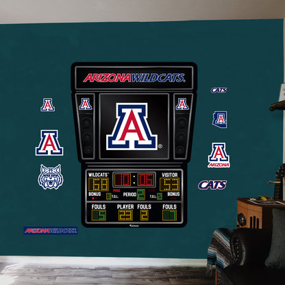Arizona Wildcats:  2023 Basketball Scoreboard        - Officially Licensed NCAA Removable     Adhesive Decal