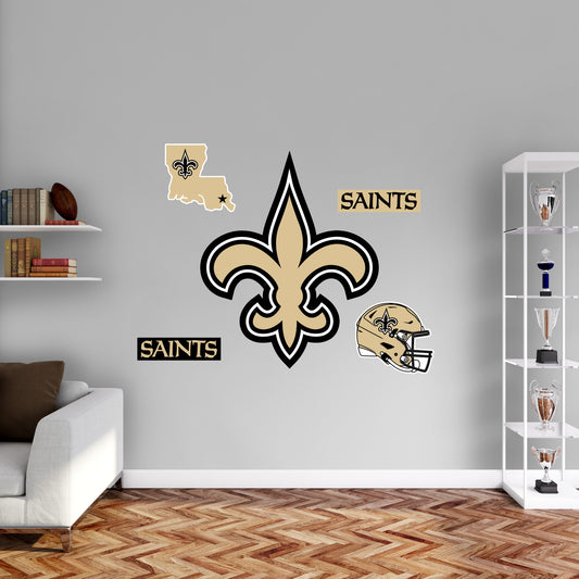 New Orleans Saints:  2022 Logo        - Officially Licensed NFL Removable     Adhesive Decal
