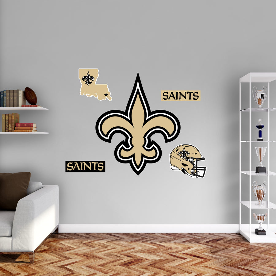 New Orleans Saints - RealBig Logo Collection - Official NFL - Reusable Vinyl Wall Decals #2