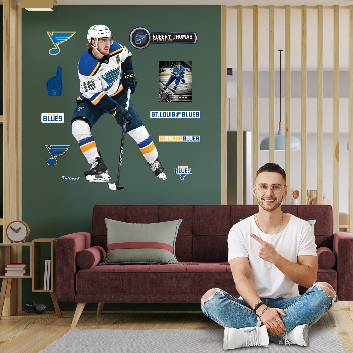 Life-Size Athlete +10 Decals  (45"W x 78"H) 