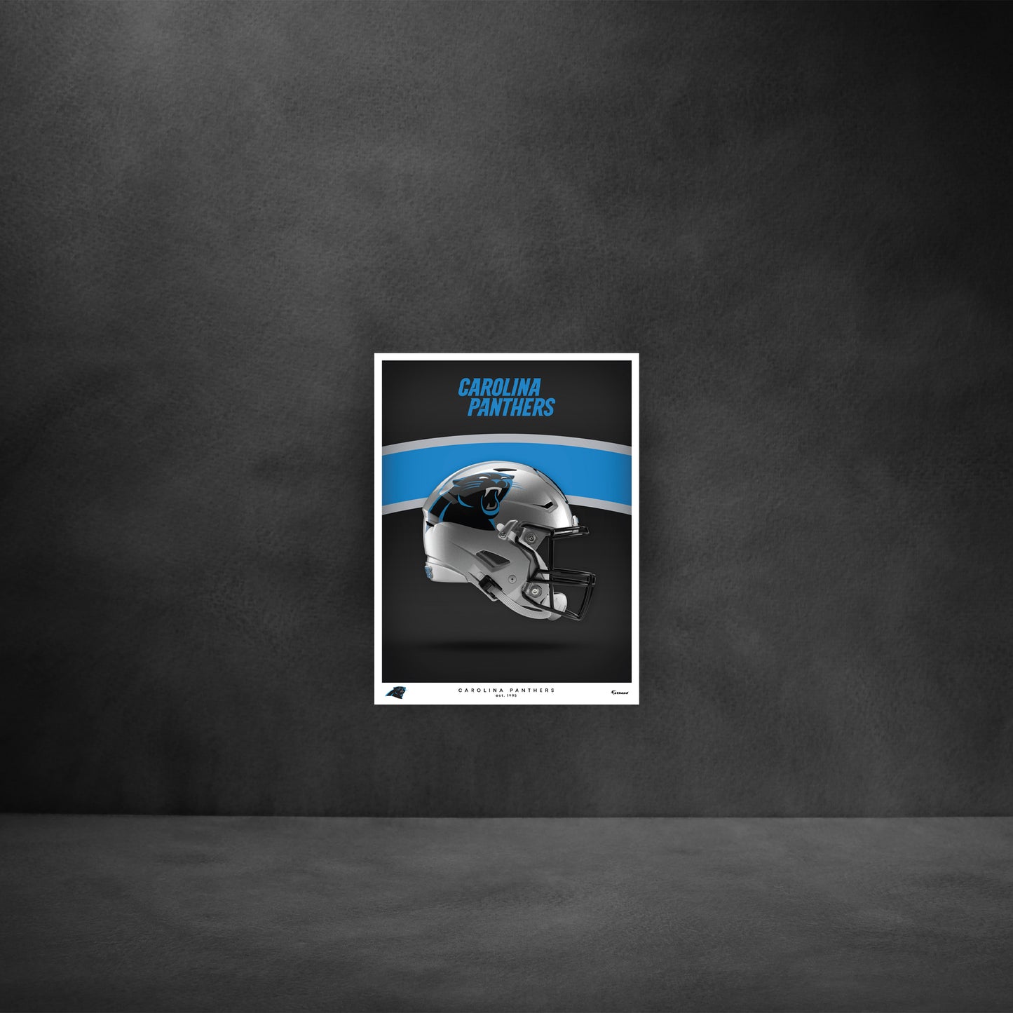 Carolina Panthers - Helmet Series - Peel & Stick Poster - Official NFL - Reusable Vinyl Wall Decal