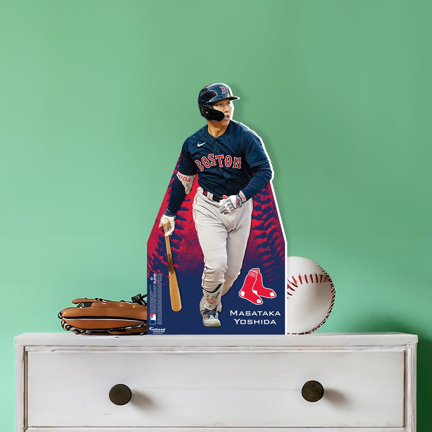 Masataka Yoshida - Mini Stand Out - Official MLB - Boston Red Sox - Cardstock Cutout