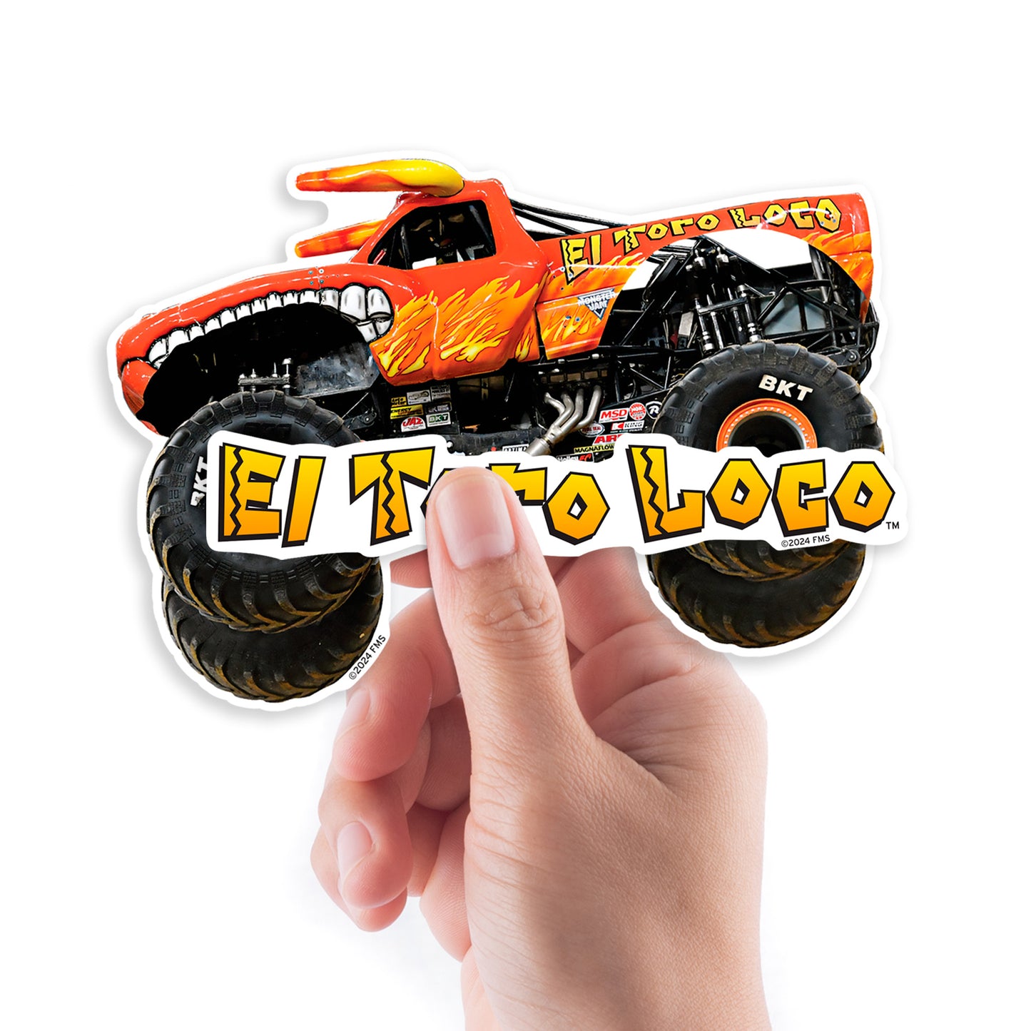 El Toro Loco  Minis        - Officially Licensed Monster Jam Removable     Adhesive Decal