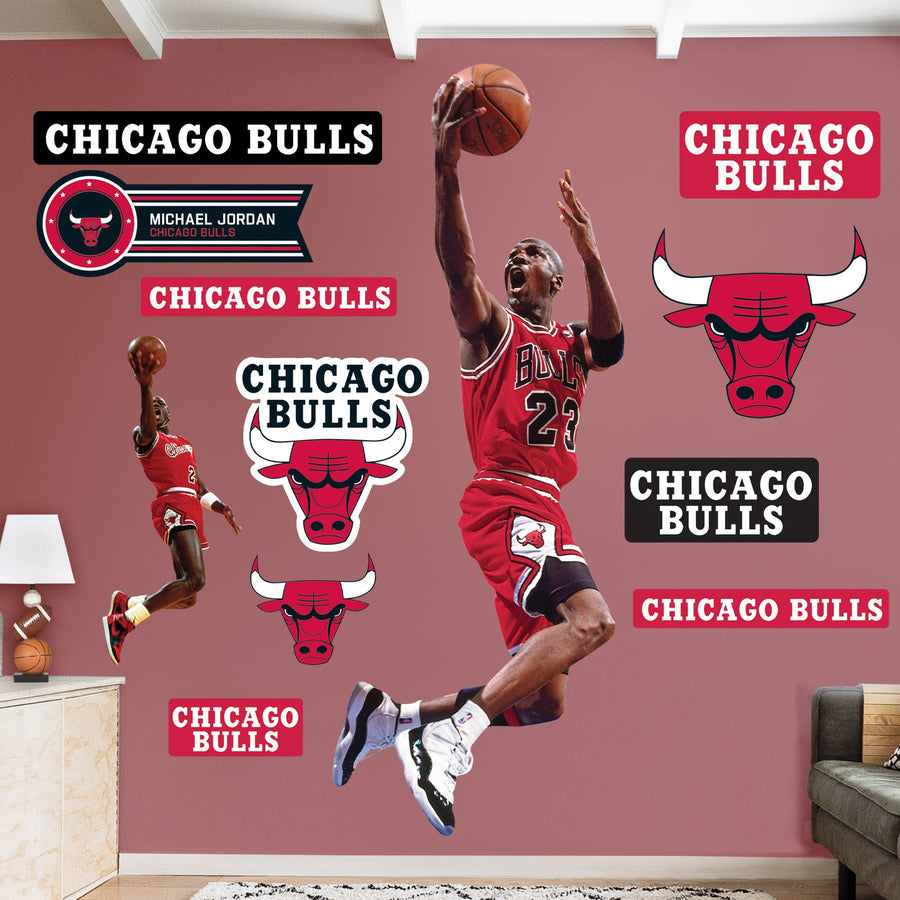 Michael Jordan - RealBig Collection - Official NBA - Chicago Bulls - Reusable Vinyl Wall Decals #4
